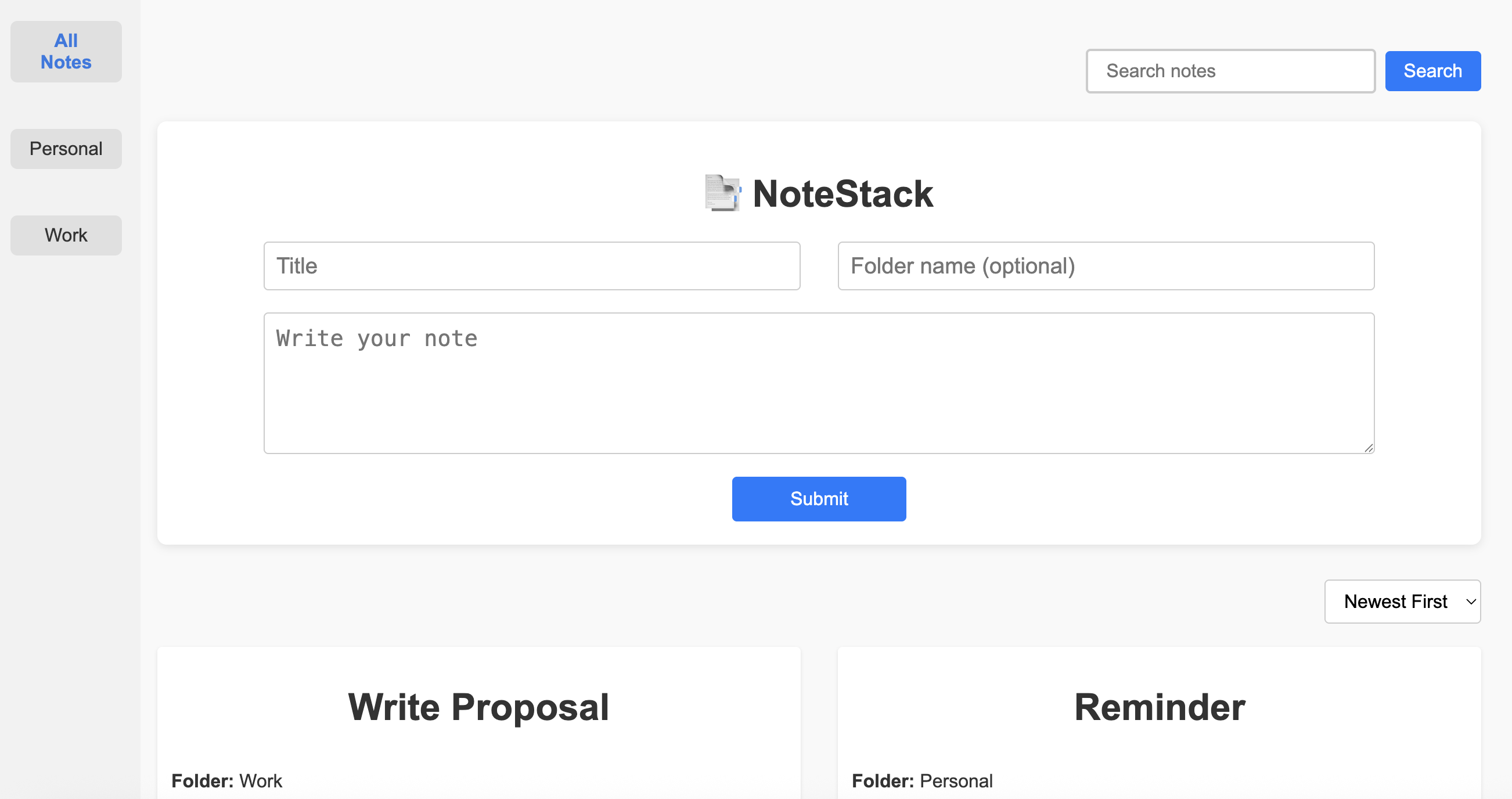 📑 NoteStack